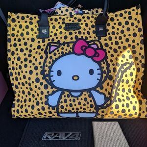 Hello kitty luggage tote purse